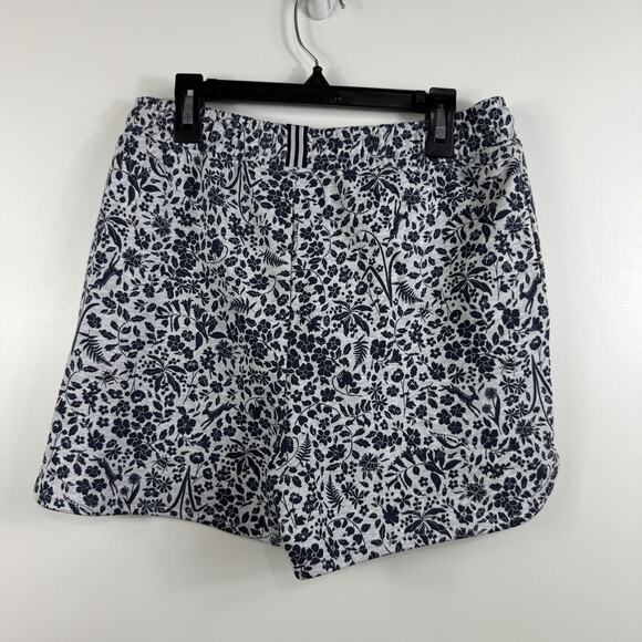 NWT Floral Rabbit Print Joules Sian Marled Ditsy Short US 2 Gray 100% Cotton - Picture 6 of 13